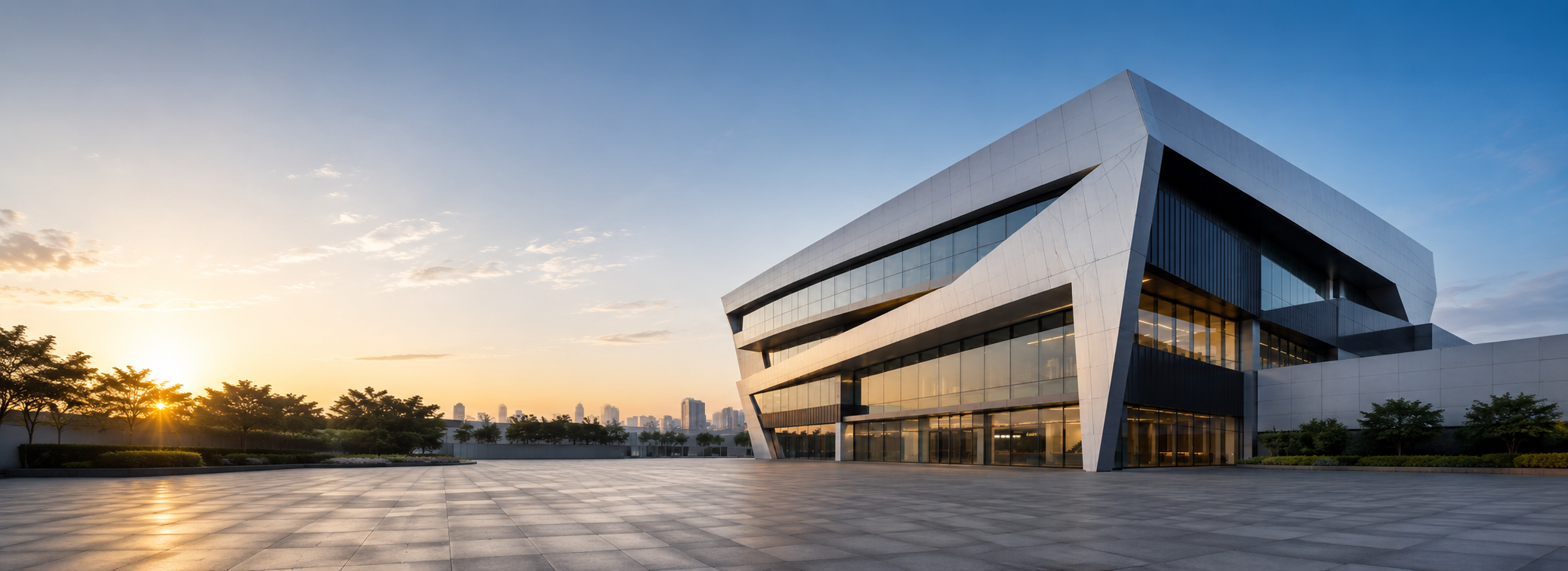 Kompozit panel kaplama uygulanan modern bina cephesi
